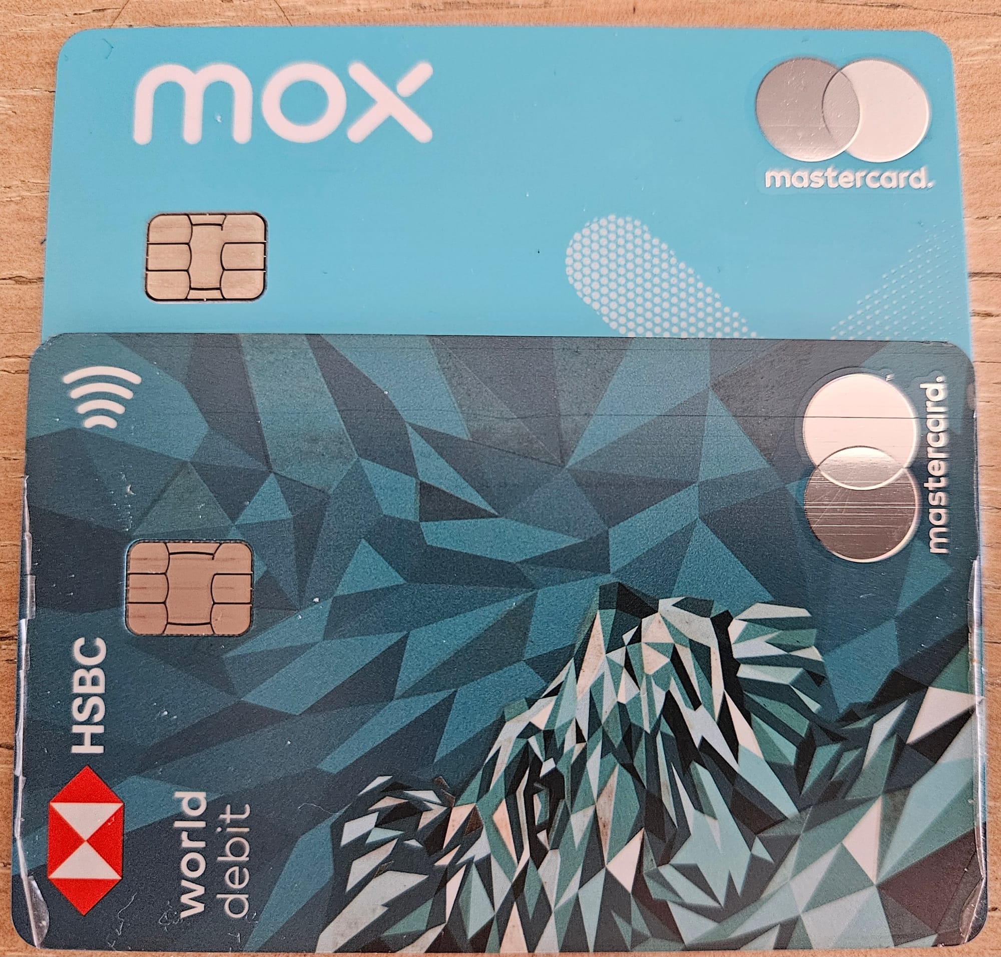Mox and HSBC cards
